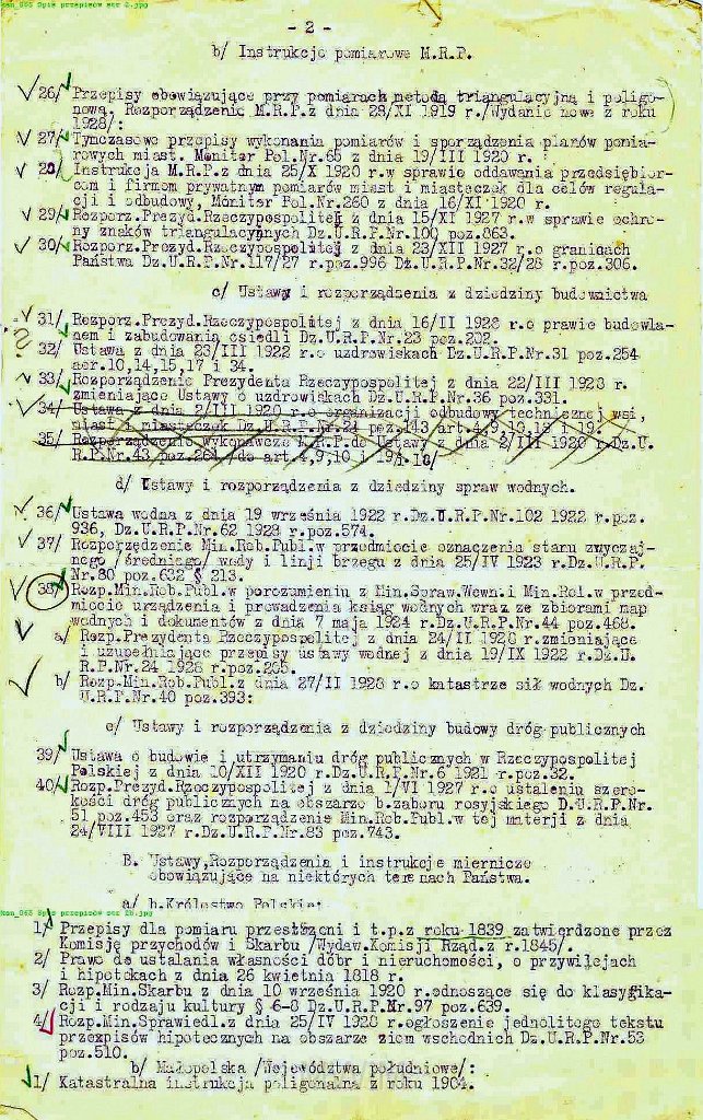 KKE 5952-8.jpg - (odpis) Dok. Karty z księgi„ Przepisów Pomiarowych metodą Triangulacyjną i Poligonową” wydane przez Ministerstwo Robót Publicznych, Warszawa, 1928 r.